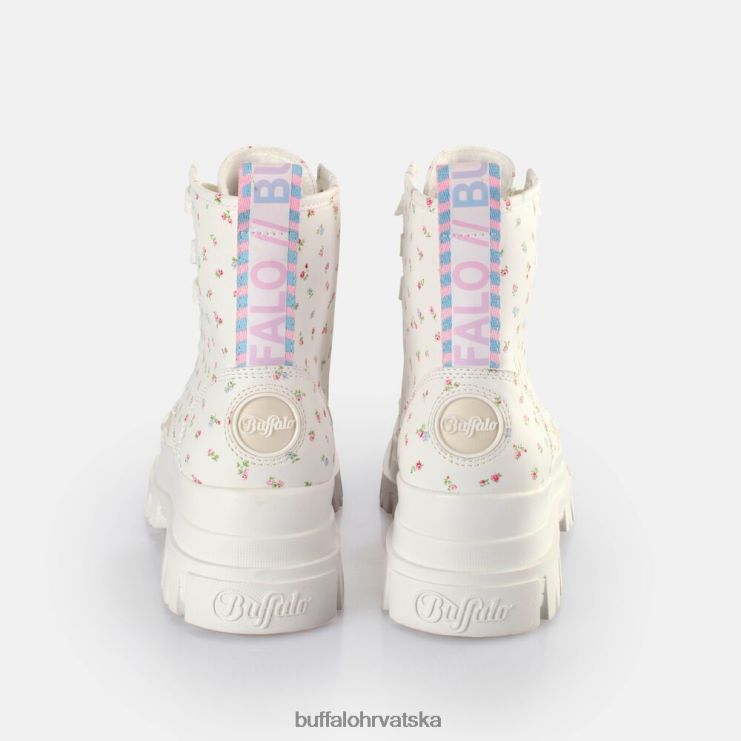 bijeli/cvjetovi Buffalo aspha čizme na vezanje hi ankle-boots vegan |čizme TDD6T412